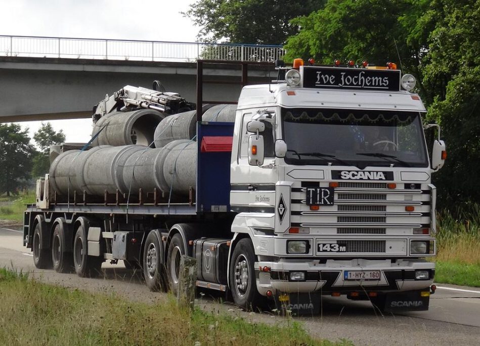 Belgische Scania onderweg.