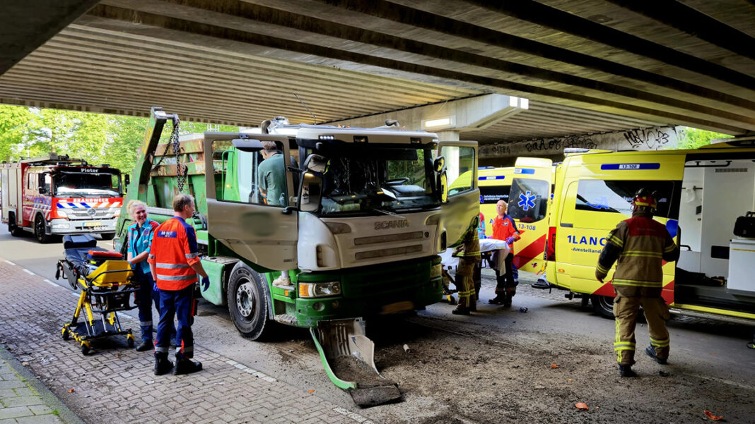 Ongeval Viaduct Amsterdam