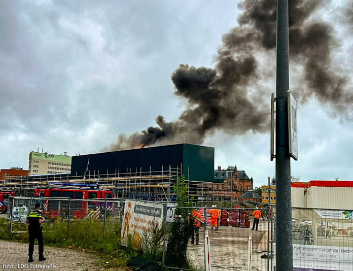 brand Groningen busstation